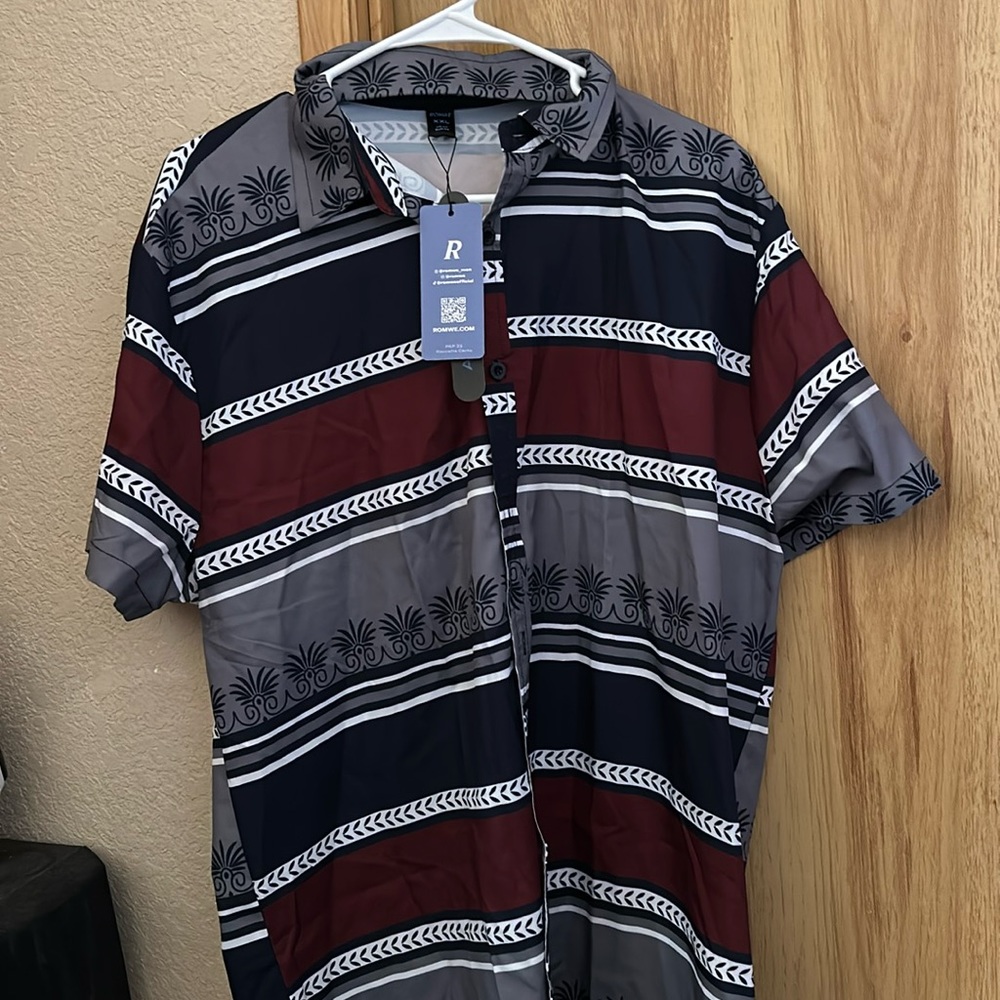 Bright men's shirt for summer